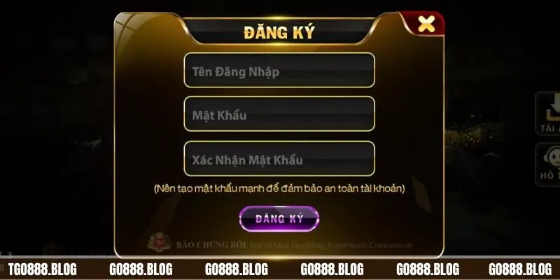 Đăng Ký Go88 - Tham Gia Cá Cược Và Giành Chiến Thắng 2 Nhập đầy đủ và đúng các thông tin yêu cầu
