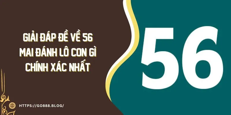 Giải Đáp Đề Về 56 Mai Đánh Lô Con Gì Là Chính Xác Nhất 6 Giải Đáp Đề Về 56 Mai Đánh Lô Con Gì Là Chính Xác Nhất