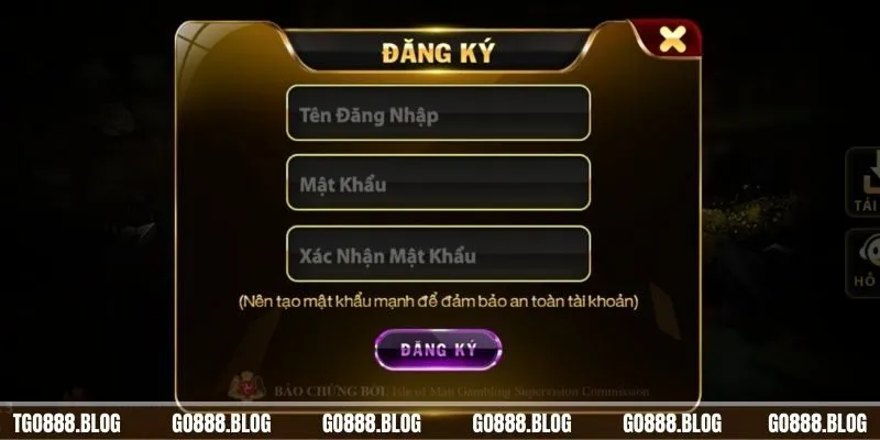 Go88 5 Đăng ký tài khoản Go88 nhanh chóng