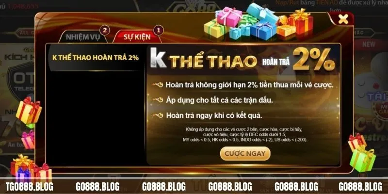 Go88 13 Tổng hợp khuyến mãi khủng tại Go88 Club